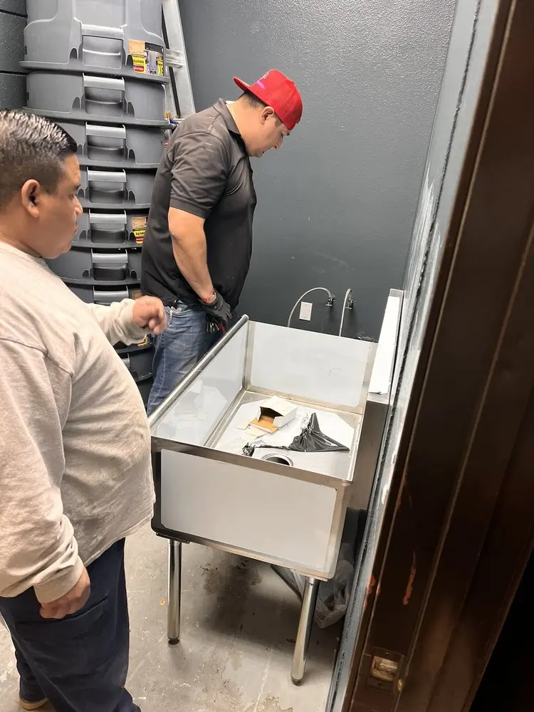 Commercial plumbing and sink installation in Allwood